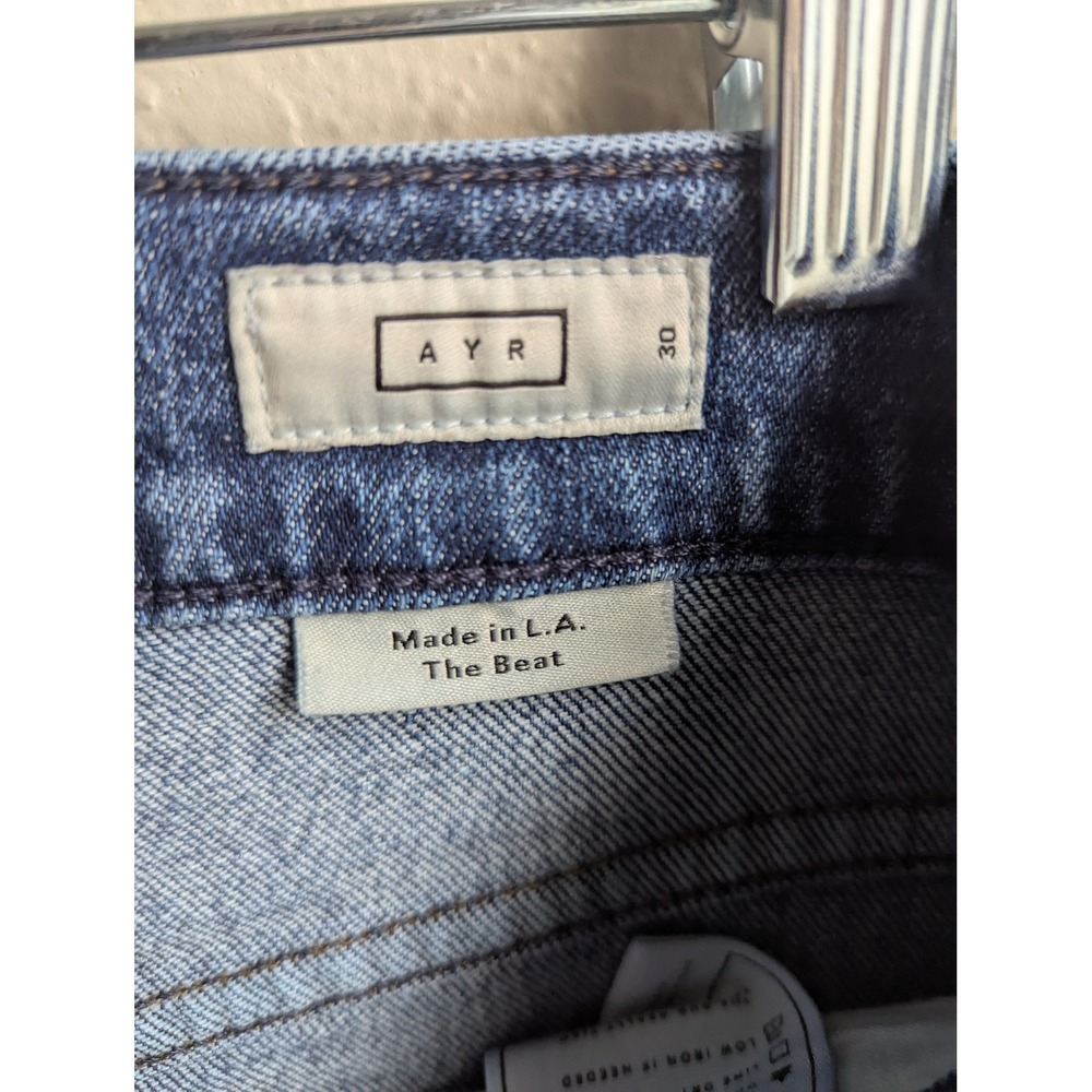 AYR Women's High Rise Jeans - Blue - Picture 7 of 9